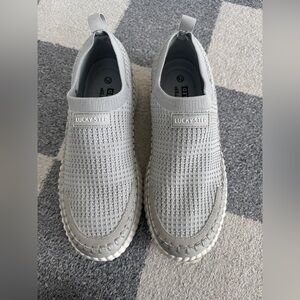 Amazon Women's Gray Slip-On Athletic Shoes